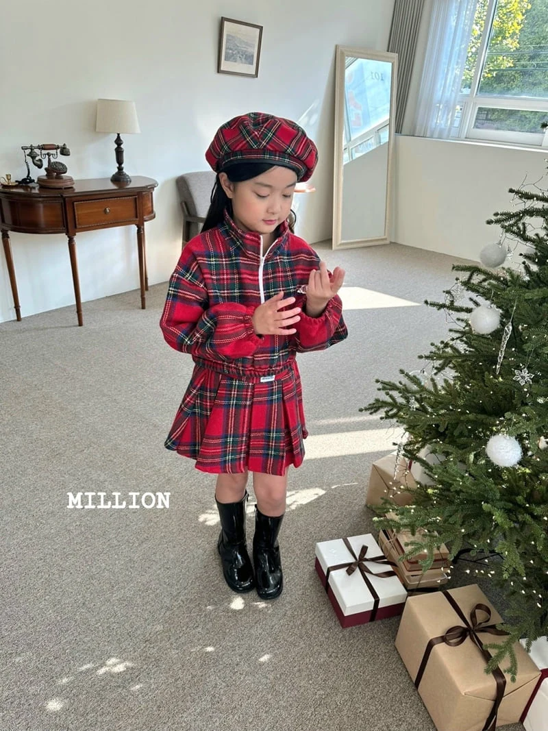 Million Dollar Baby - Korean Children Fashion - #kidsstore - Check Anorak Set - 10