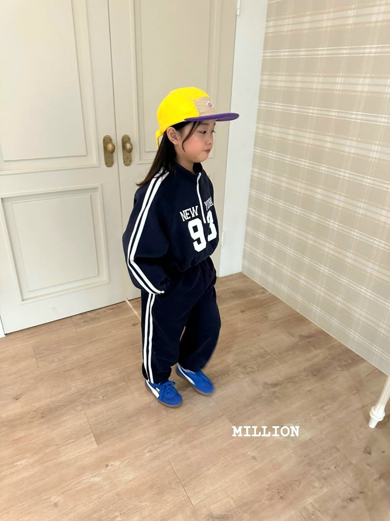 Million Dollar Baby - Korean Children Fashion - #kidzfashiontrend - Two Line Tape Pants - 7