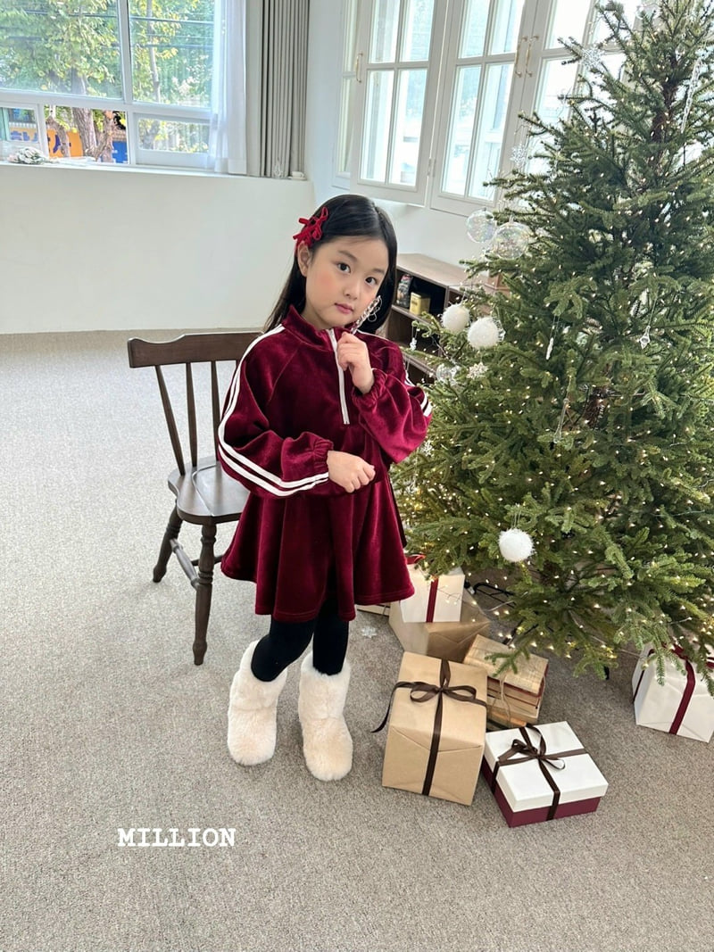 Million Dollar Baby - Korean Children Fashion - #littlefashionista - Velvet Anorak Set - 4