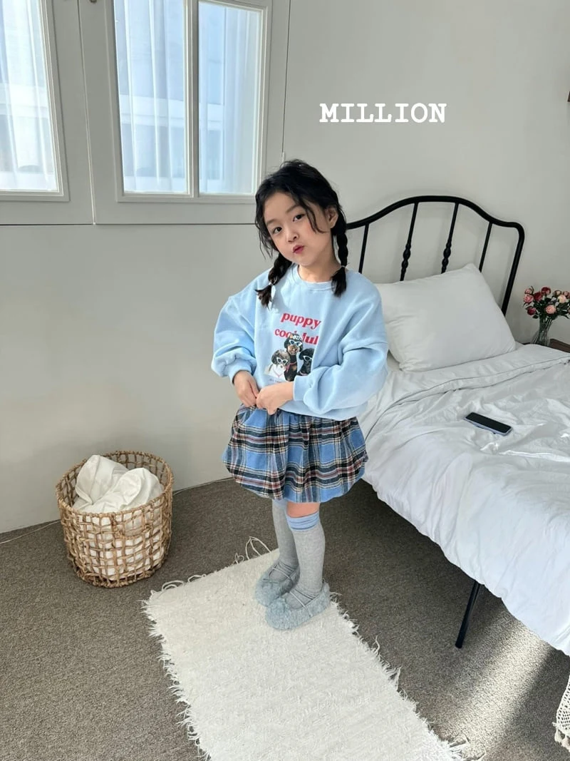 Million Dollar Baby - Korean Children Fashion - #toddlerclothing - Check Balloon Skirt - 4