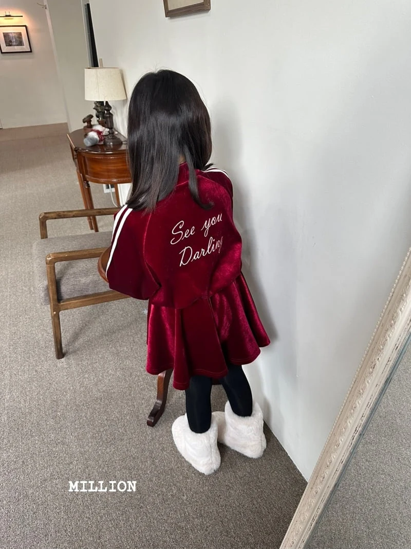 Million Dollar Baby - Korean Children Fashion - #todddlerfashion - Velvet Anorak Set - 7