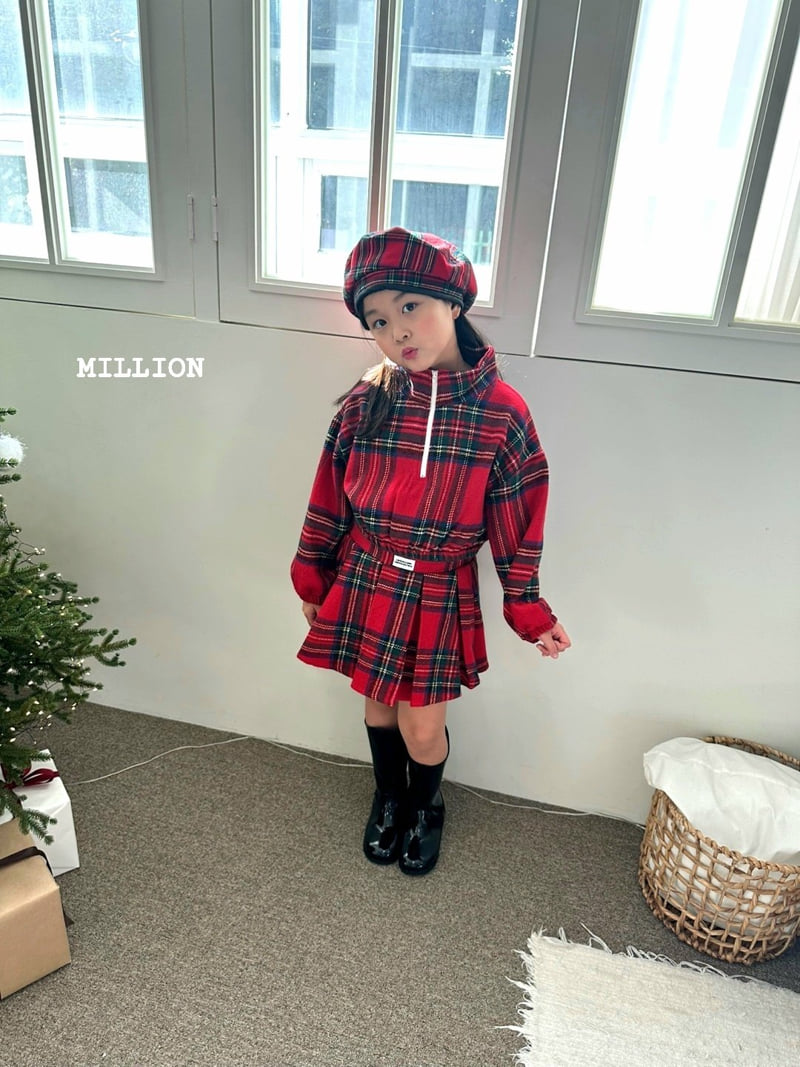 Million Dollar Baby - Korean Children Fashion - #toddlerclothing - Check Anorak Set - 2