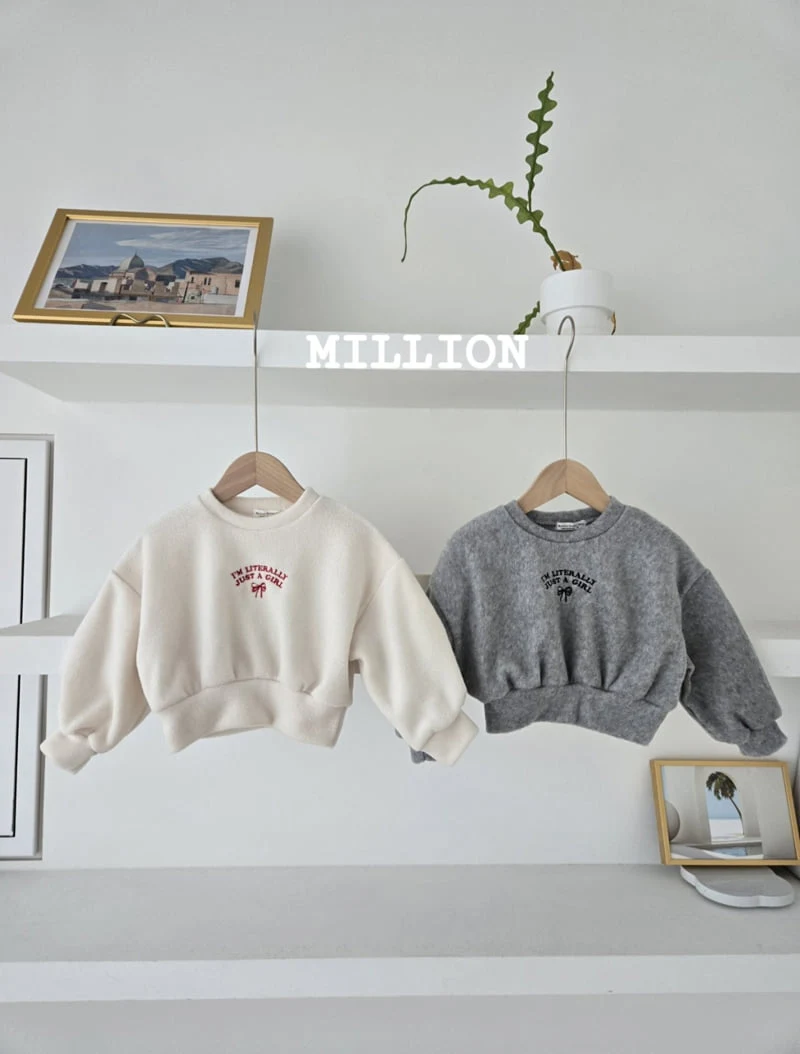 Million Dollar Baby - Korean Children Fashion - #toddlerclothing - Berry Sweatshirts - 10