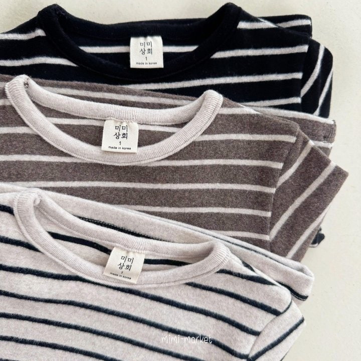 Mimi Market - Korean Baby Fashion - #babyboutique - Stripe Raglan Tee - 6