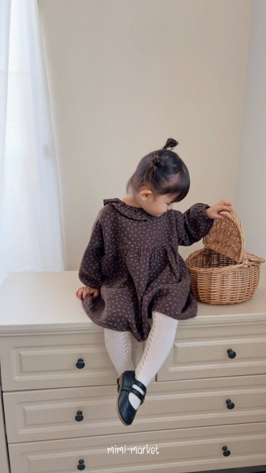 Mimi Market - Korean Baby Fashion - #babyboutiqueclothing - Jeanne Flower Dress - 7