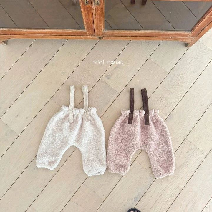 Mimi Market - Korean Baby Fashion - #babyboutiqueclothing - Poodle Suspenders Pants