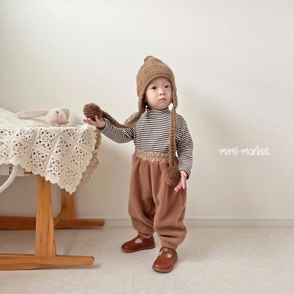 Mimi Market - Korean Baby Fashion - #babyclothing - Stripe Turtleneck Tee - 10