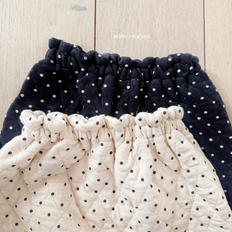 Mimi Market - Korean Baby Fashion - #babyfever - Dot Quilted Pants