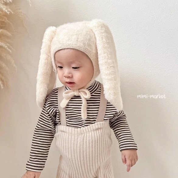 Mimi Market - Korean Baby Fashion - #babyfever - Stripe Turtleneck Tee - 12