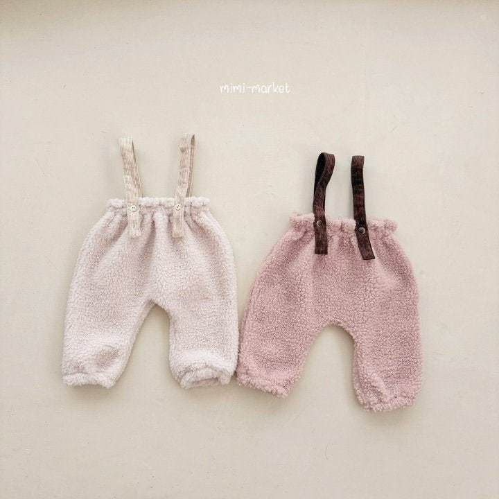 Mimi Market - Korean Baby Fashion - #babyfashion - Poodle Suspenders Pants - 4