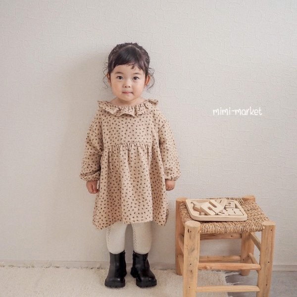 Mimi Market - Korean Baby Fashion - #babygirlfashion - Jeanne Flower Dress - 11