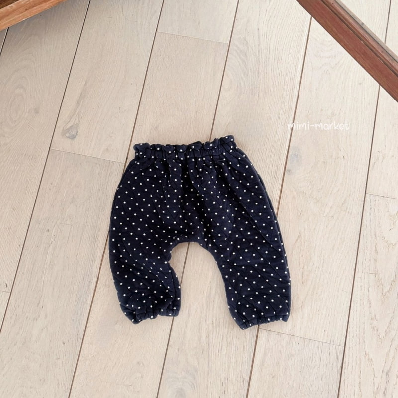 Mimi Market - Korean Baby Fashion - #babylifestyle - Dot Quilted Pants - 3