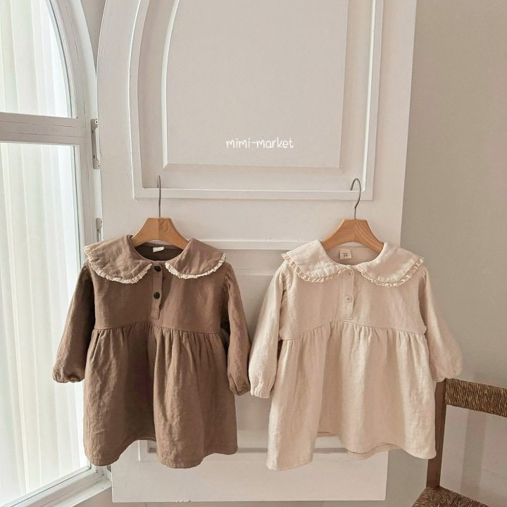 Mimi Market - Korean Baby Fashion - #babylifestyle - Nunu Collar One-Piece