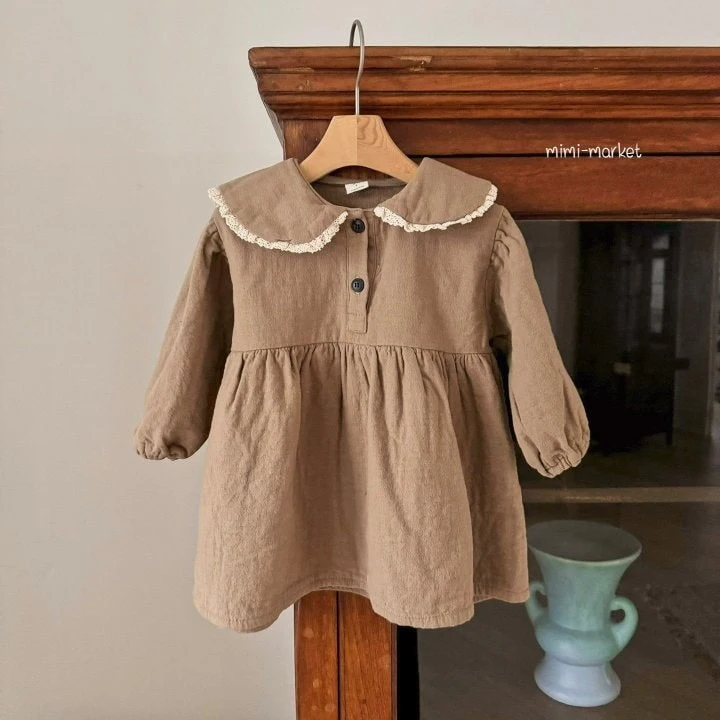 Mimi Market - Korean Baby Fashion - #babyootd - Nunu Collar One-Piece - 3