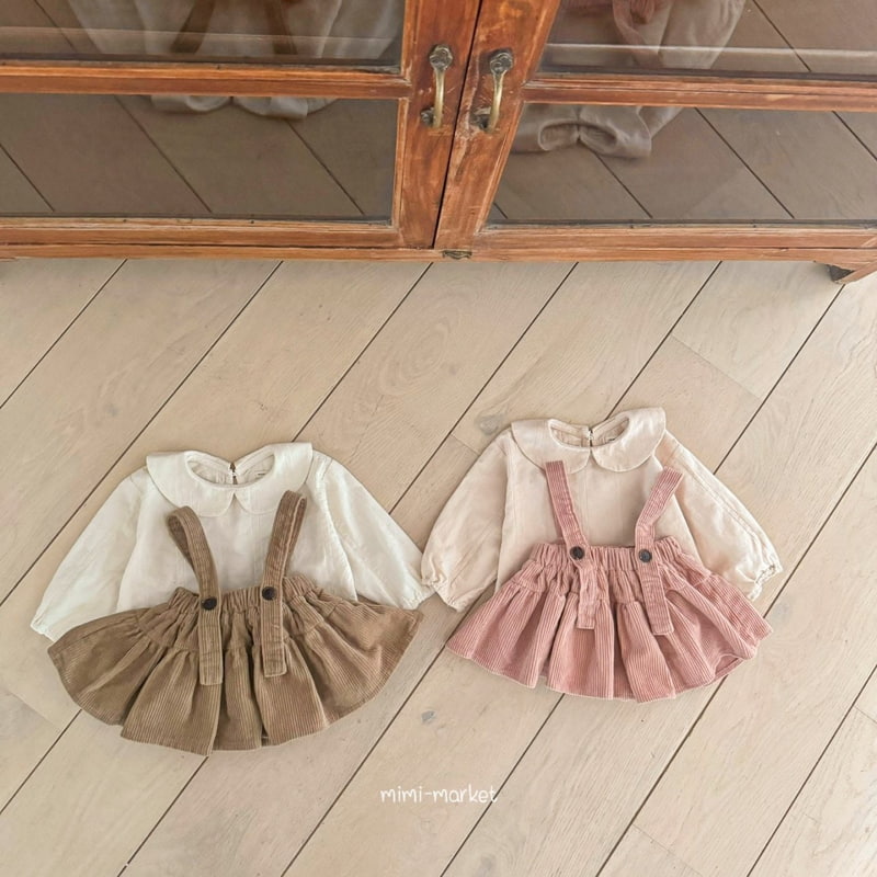 Mimi Market - Korean Baby Fashion - #babyootd - Corduroy Cancan Skirt - 2