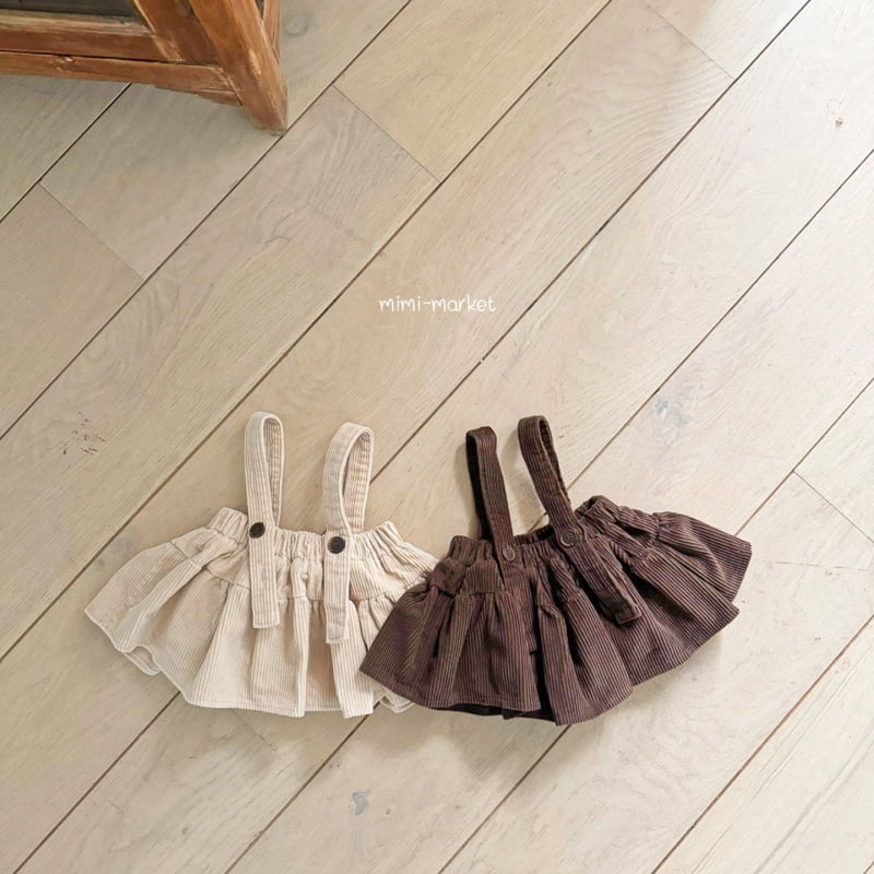 Mimi Market - Korean Baby Fashion - #babyoutfit - Corduroy Cancan Skirt - 3