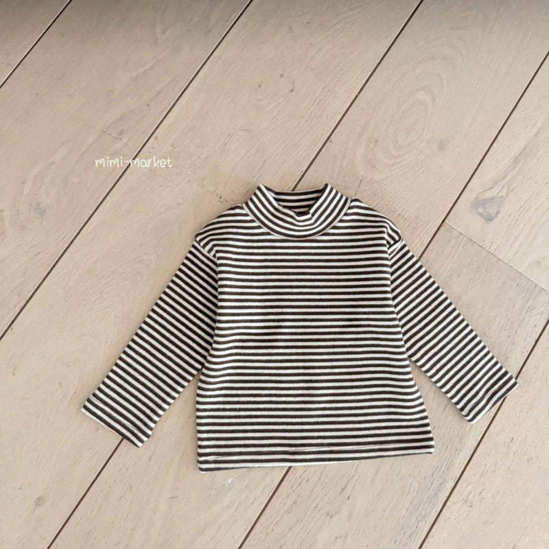 Mimi Market - Korean Baby Fashion - #babyoutfit - Stripe Turtleneck Tee - 3