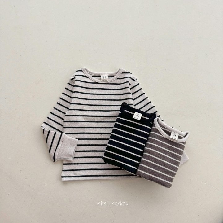 Mimi Market - Korean Baby Fashion - #babyoutfit - Stripe Raglan Tee - 2