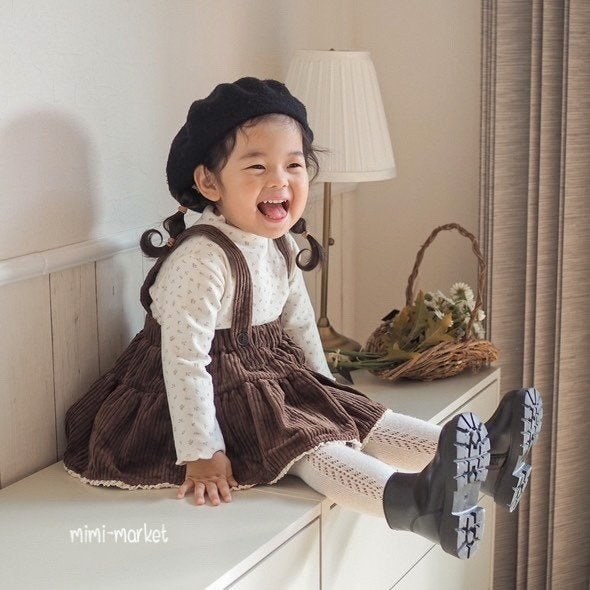 Mimi Market - Korean Baby Fashion - #babyoutfit - Bebe Suspenders Skirt - 6