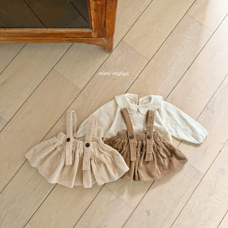 Mimi Market - Korean Baby Fashion - #onlinebabyboutique - Corduroy Cancan Skirt - 6