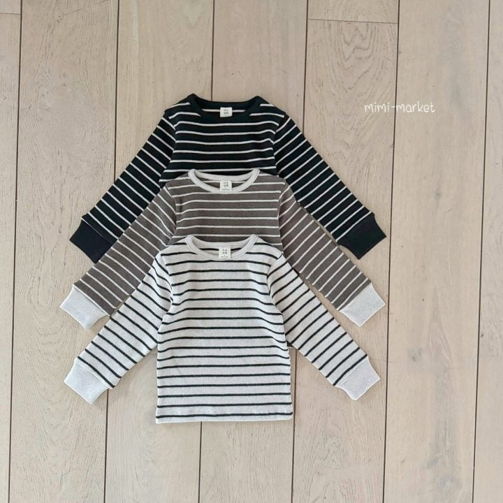 Mimi Market - Korean Baby Fashion - #babywear - Stripe Raglan Tee - 4