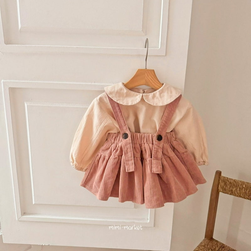 Mimi Market - Korean Baby Fashion - #onlinebabyshop - Corduroy Cancan Skirt - 7