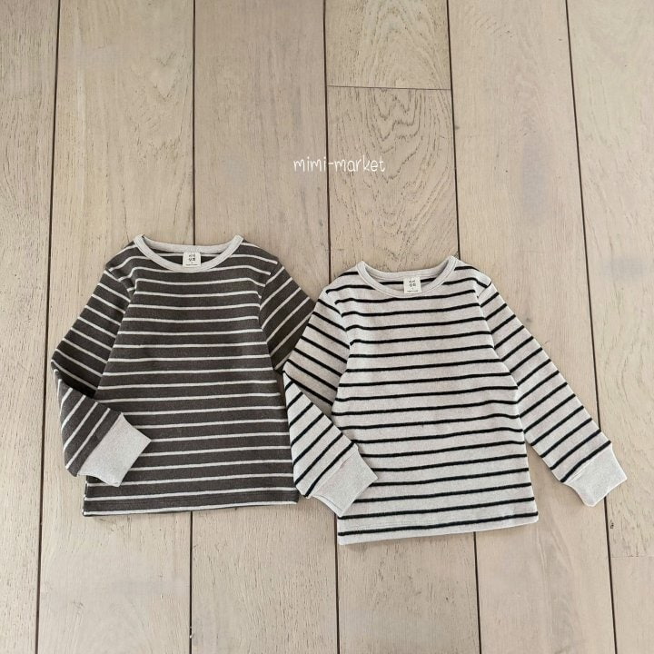 Mimi Market - Korean Baby Fashion - #onlinebabyshop - Stripe Raglan Tee - 5