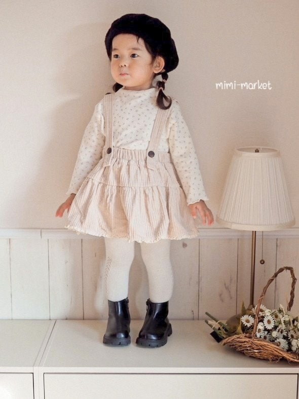 Mimi Market - Korean Baby Fashion - #onlinebabyshop - Bebe Suspenders Skirt - 9