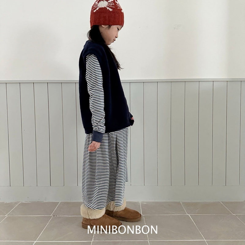 Mini Bongbong - Korean Children Fashion - #Kfashion4kids - Stripe One-piece - 6