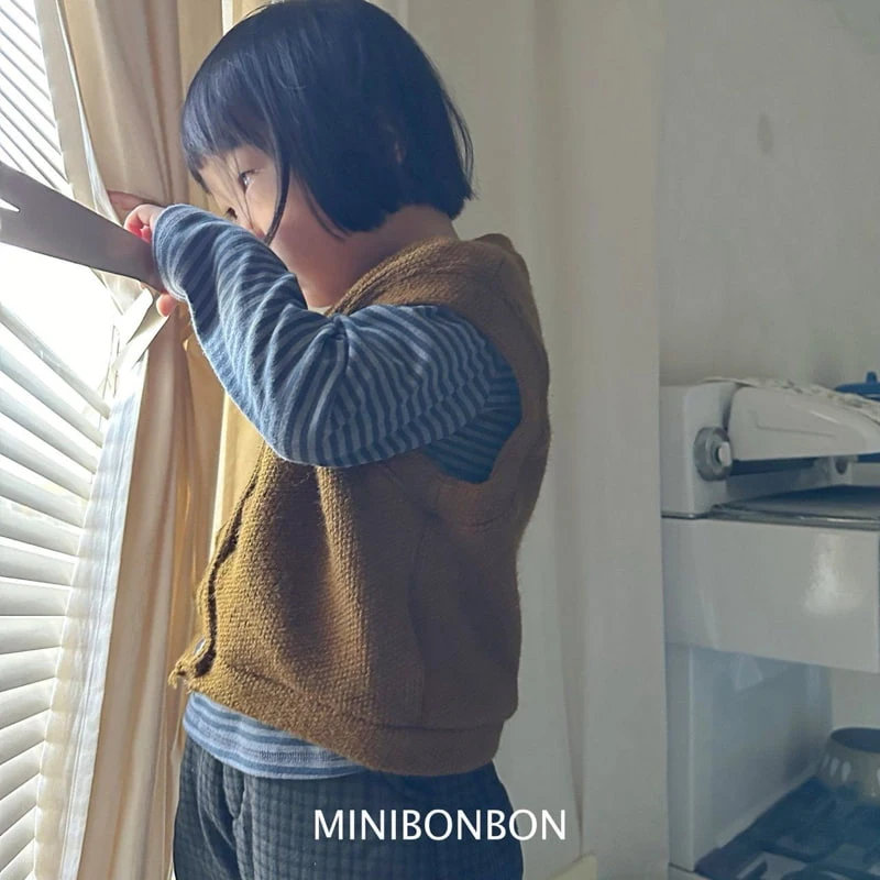 Mini Bongbong - Korean Children Fashion - #Kfashion4kids - Thin Striped Tee - 10