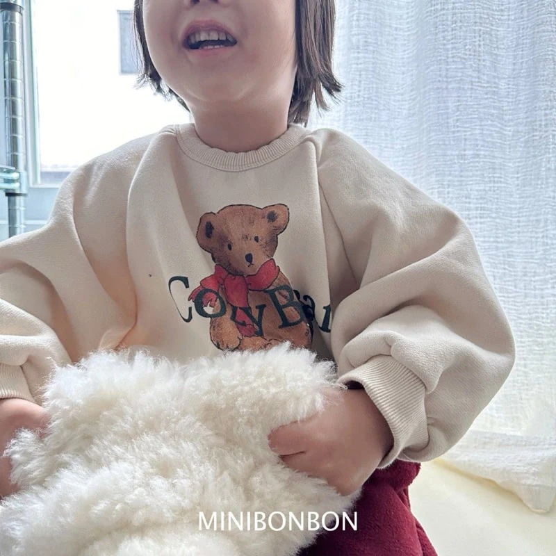 Mini Bongbong - Korean Children Fashion - #discoveringself - Coze Bear Sweatshirt (with Mom) - 2