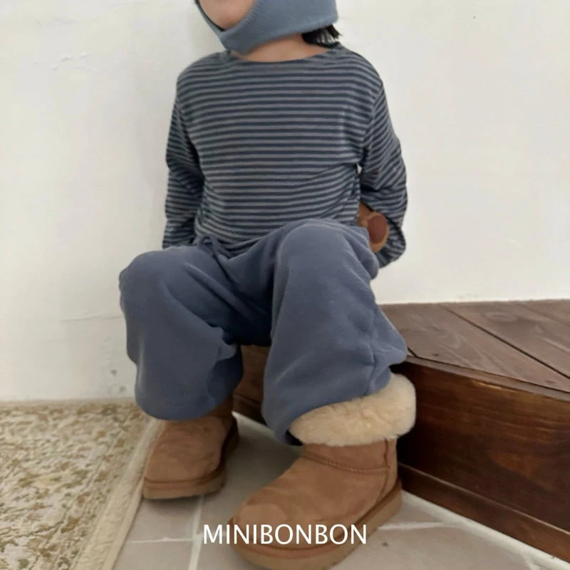 Mini Bongbong - Korean Children Fashion - #discoveringself - Thin Striped Tee - 5