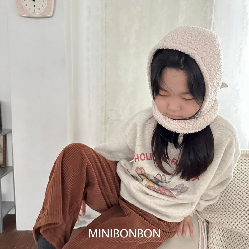 Mini Bongbong - Korean Children Fashion - #kidsshorts - Hood Muffler - 10