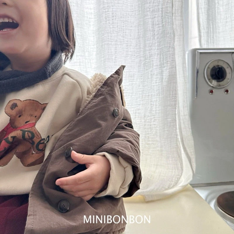 Mini Bongbong - Korean Children Fashion - #kidzfashiontrend - Coze Bear Sweatshirt (with Mom) - 6