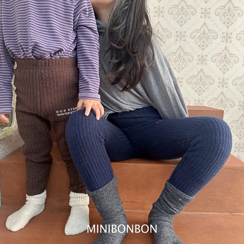 Mini Bongbong - Korean Children Fashion - #kidzfashiontrend - Story Leggings Pants - 7