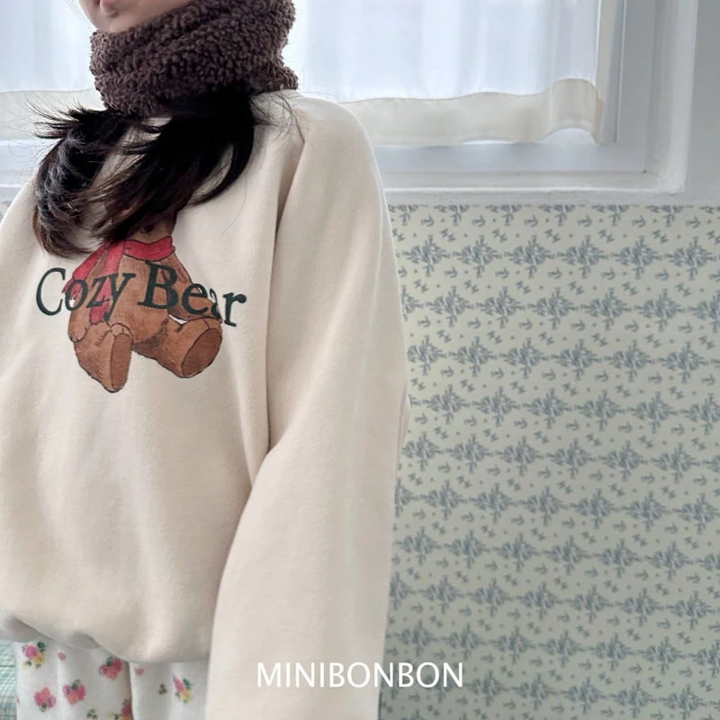 Mini Bongbong - Korean Children Fashion - #prettylittlegirls - Coze Bear Sweatshirt (with Mom) - 11