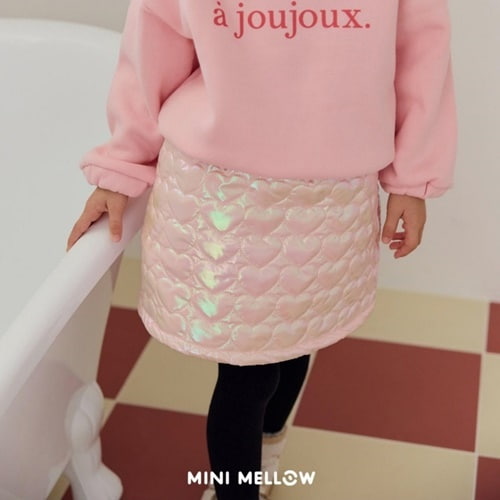 Mini Mellow - Korean Children Fashion - #childofig - Heart Quilting Skirt