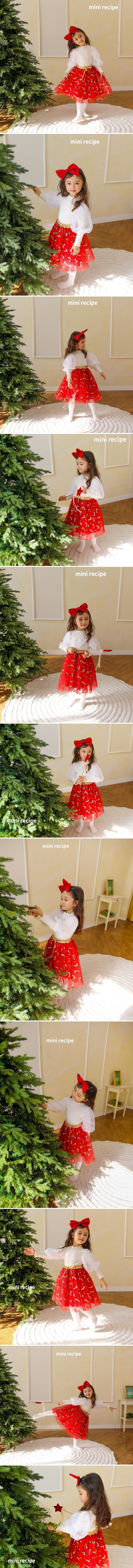 Mini Recipe - Korean Children Fashion - #designkidswear - Candy Cane Sha Skirt