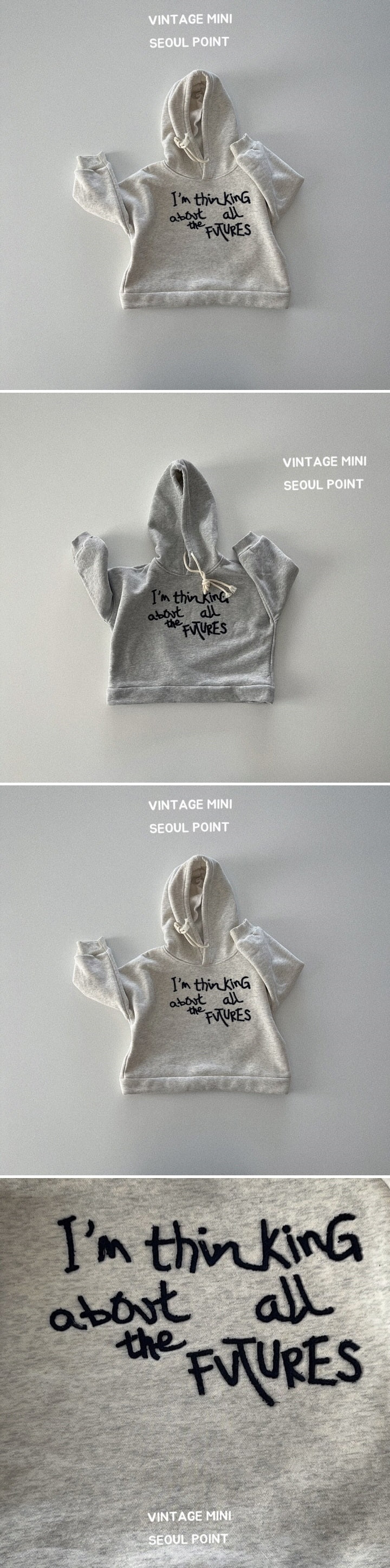 Minipoint - Korean Children Fashion - #designkidswear - Hood Thinks Sweatshirts