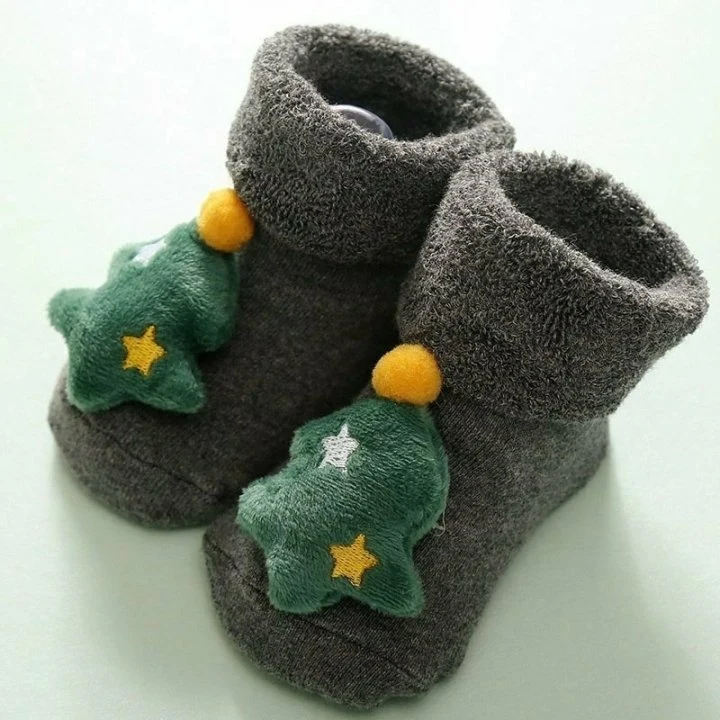 Miso - Korean Baby Fashion - #babyboutique - Bebe Christmas Socks - 7