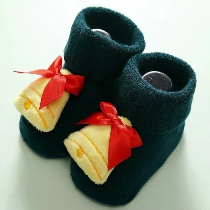 Miso - Korean Baby Fashion - #babyboutiqueclothing - Bebe Christmas Socks - 8