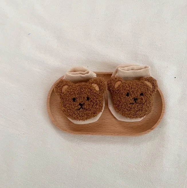 Miso - Korean Baby Fashion - #babyoutfit - Bear Socks - 2