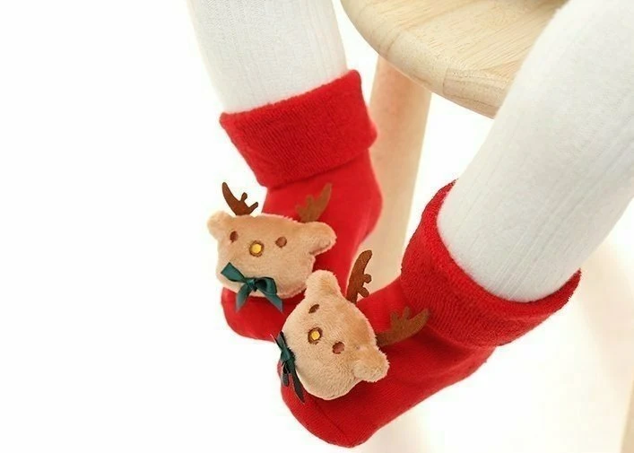 Miso - Korean Baby Fashion - #babyoutfit - Bebe Christmas Socks