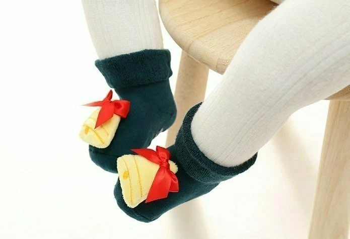 Miso - Korean Baby Fashion - #babywear - Bebe Christmas Socks - 3