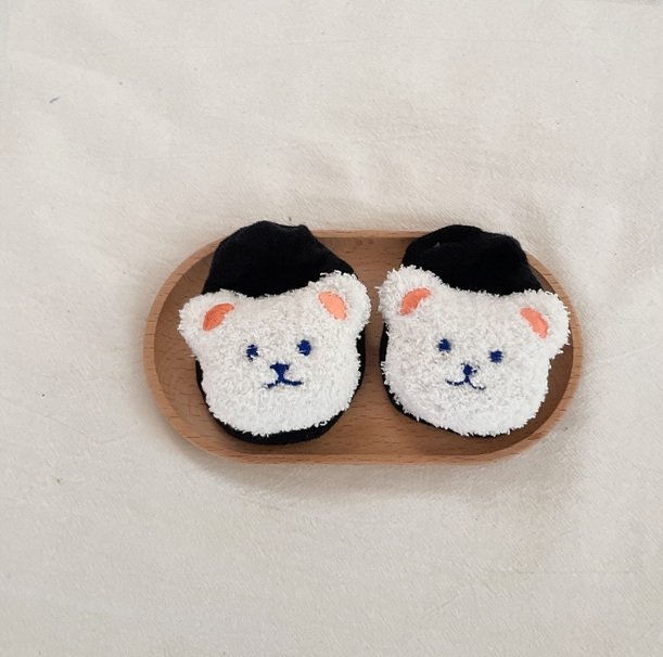 Miso - Korean Baby Fashion - #babywear - Bear Socks - 4