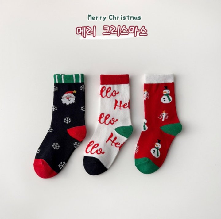 Miso - Korean Children Fashion - #Kfashion4kids - Jingle Bell Socks Set - 3