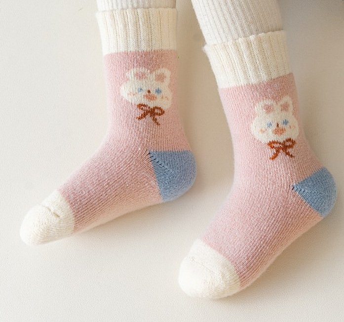 Miso - Korean Children Fashion - #stylishchildhood - Bunny Dot Socks Set - 4