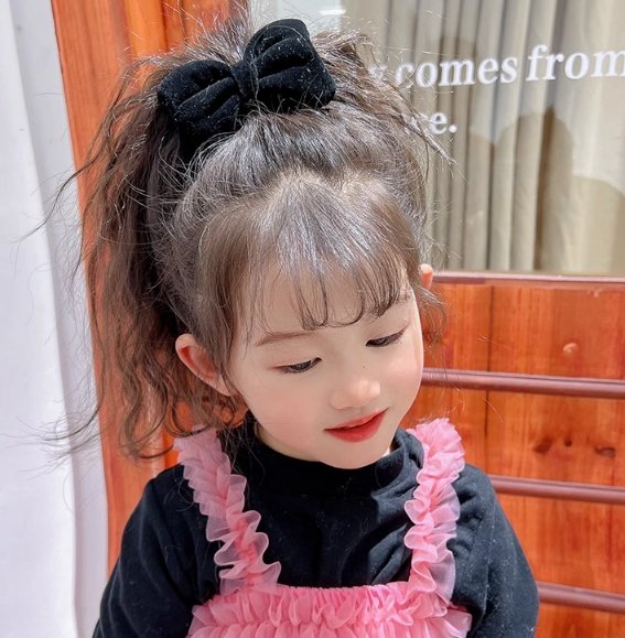 Miso - Korean Children Fashion - #childofig - Ribbon Velvet Hair Claw - 6