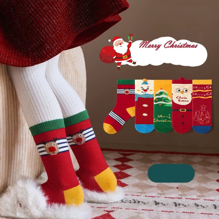 Miso - Korean Children Fashion - #childrensboutique - Merry Christmas Socks Set - 2