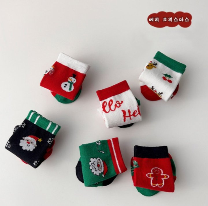 Miso - Korean Children Fashion - #childrensboutique - Jingle Bell Socks Set - 10